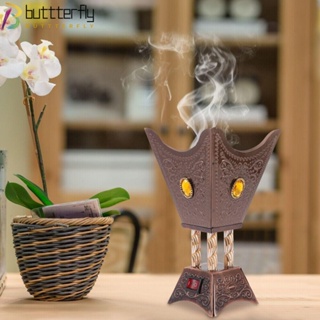 Buttterfly กระถางธูปไฟฟ้า แบบพกพา สไตล์เรโทร สําหรับตกแต่งบ้าน