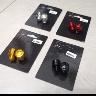 Monel Bolt ฝาครอบกระจกมองหลัง PCX ADV Beat Mirrorless Spacy Genio Supra CB Verza GSX Honda CNC วัสดุ