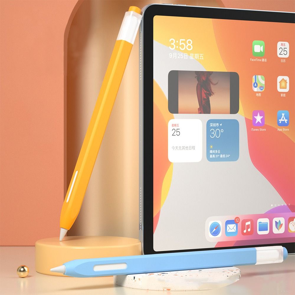 เคสแท็บเล็ต ซิลิโคนนิ่ม กันลื่น กันตก สําหรับ Apple Pencil 2 iPad 2nd Generation
