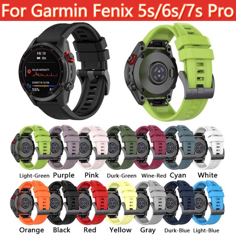 สายนาฬิกาข้อมือ แบบเปลี่ยน สําหรับ Garmin Fenix 7S 6S Pro 5S Plus Descent MK2S