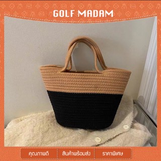 GOLF MADAM GF-F078 กระเป๋าสาน กระเป๋าถือ พร๊อพที่ทุกคนคู่ควร