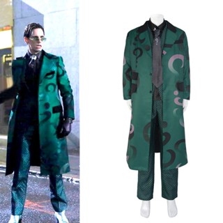 ชุดคอสเพลย์ Gotham Season 5 Riddler Riddler กันลม สําหรับปาร์ตี้ฮาโลวีน