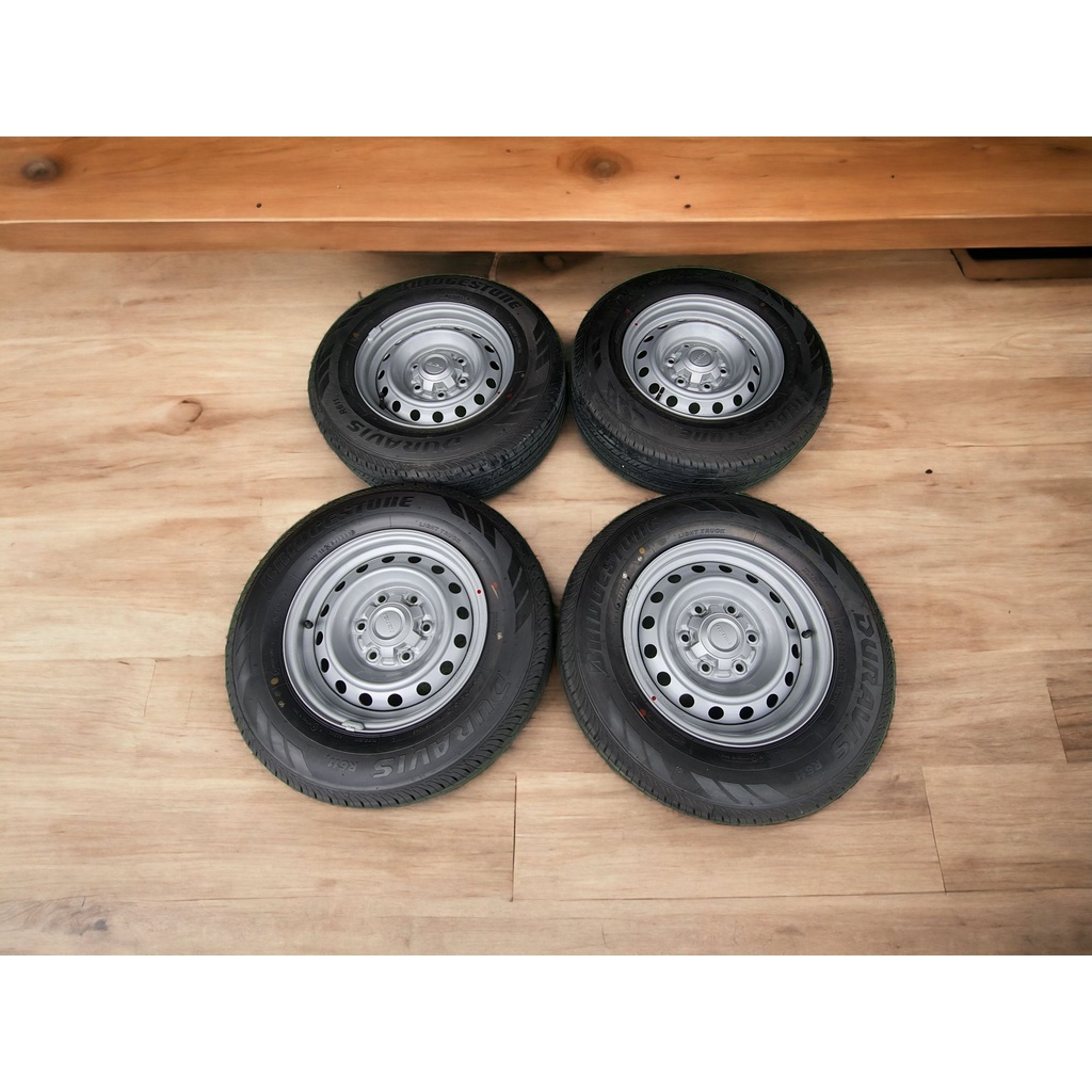 ล้อISUZUขอบ15พร้อมยาง215/70R15ยี่ห้อบริดสโตนถอดในศูนย์ISUZUล้อไม่วิ่งลงถนนยางปี2024