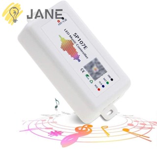 Jane ตัวควบคุมแถบไฟ LED SP105E SP107E SP108E DC5-24V บลูทูธ WIFI พร้อมไมโครโฟนในตัว สําหรับแถบไฟ LED WS2812B WS2811