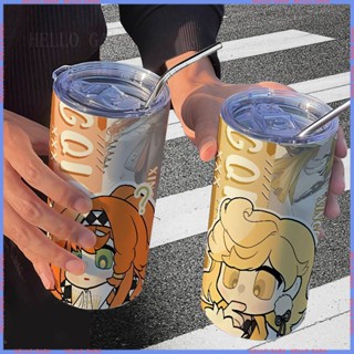 🥤Animation Peripheral Limited 🥤Water Cup🥤แก้วกระติกน้ําร้อน สเตนเลส 1999 สําหรับออฟฟิศ