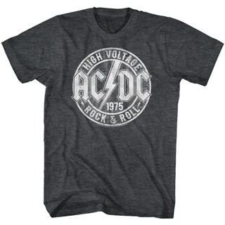 เสื้อยืด ลาย AC DC R And R สีดํา สําหรับผู้ใหญ่