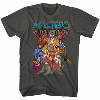 เสื้อยืด พิมพ์ลาย Masters Of The Universe The Whole Gang Smoke สําหรับผู้ชาย