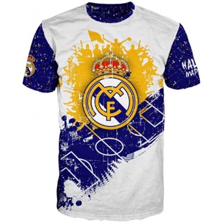 เสื้อยืด พิมพ์ลาย Real Madrid สําหรับผู้ชาย