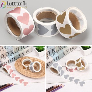 Buttterfly สติกเกอร์ รูปหัวใจ สําหรับตกแต่งบ้าน การ์ดเกม 300 ชิ้น