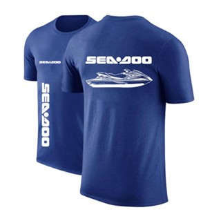 เสื้อยืดแขนสั้นลําลอง คอกลม ระบายอากาศได้ดี ลาย Sea Doo Seadoo Moto แฟชั่นฤดูร้อน สําหรับผู้ชาย 2023