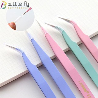 Buttterfly แหนบสเตนเลส ทรงโค้ง อเนกประสงค์ สําหรับต่อขนตา DIY