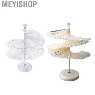 Meyishop Nail Sample Stand  Portable Tips Display Fan Shaped for Home