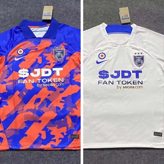 เสื้อกีฬาแขนสั้น ลายทีมชาติฟุตบอลชั้นนํา johor jersey Fans Issue Home Away 2023 2024 ชุดเหย้า สไตล์มาเลเซีย สําหรับผู้ชาย *