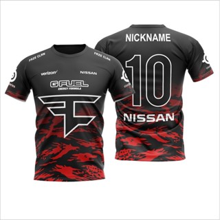 เสื้อยืด Faze CLAN JERSEY GAMING สําหรับผู้ชาย