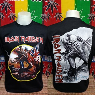 Iron MAIDEN เสื้อวงร็อค ตํานาน พอดีคอ ป้าย USA เสื้อวินเทจ เสื้อทัวร์ วงร็อคต่างประเทศ