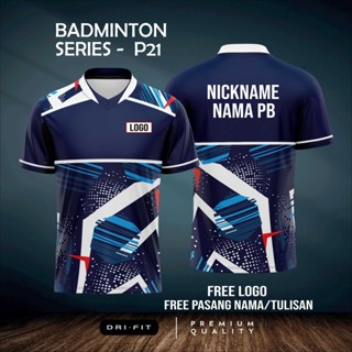เสื้อกีฬาแขนสั้น ลายทีม BADMINTON VOLLY Run COLLECTION 2023 - P21