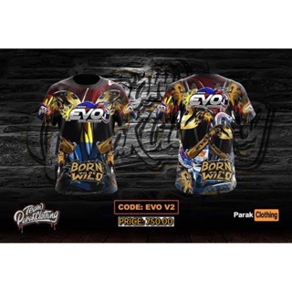 Parak เสื้อกีฬาแขนสั้น ลาย Rider Jersey รหัส: EVO V 2