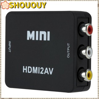 Shououy สวิตช์แปลงวิดีโอ HDMI เป็น AV 1080p 720p HDMI เป็น RCA