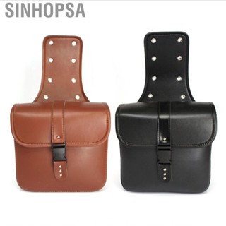 Sinhopsa 1 Pair Motorcycle Side Pouch PU Leather  Saddlebag Car Modification Hanging Bags