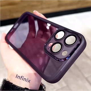 เคสโทรศัพท์ซิลิโคน TPU แบบนิ่ม กันกระแทก ป้องกันกล้อง หลากสี สําหรับ Infinix Hot 30i 9 10 11 Play 12i 11 11s NFC Smart 7