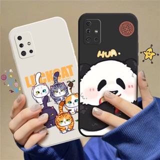 เคสโทรศัพท์ TPU แบบนิ่ม ลายการ์ตูนแมว สําหรับ Samsung A51 C_A8