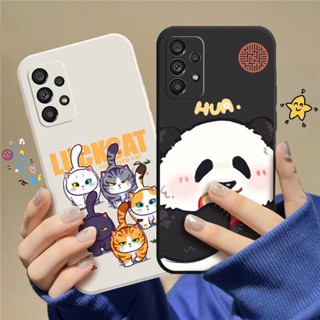 เคสโทรศัพท์มือถือแบบนิ่ม TPU ลายการ์ตูนแมว สําหรับ Samsung A13 A13 LIE A23 5G A32 A33 5G A52 5G A52S 5G A53 5G A72 5G A73 5G C_A8