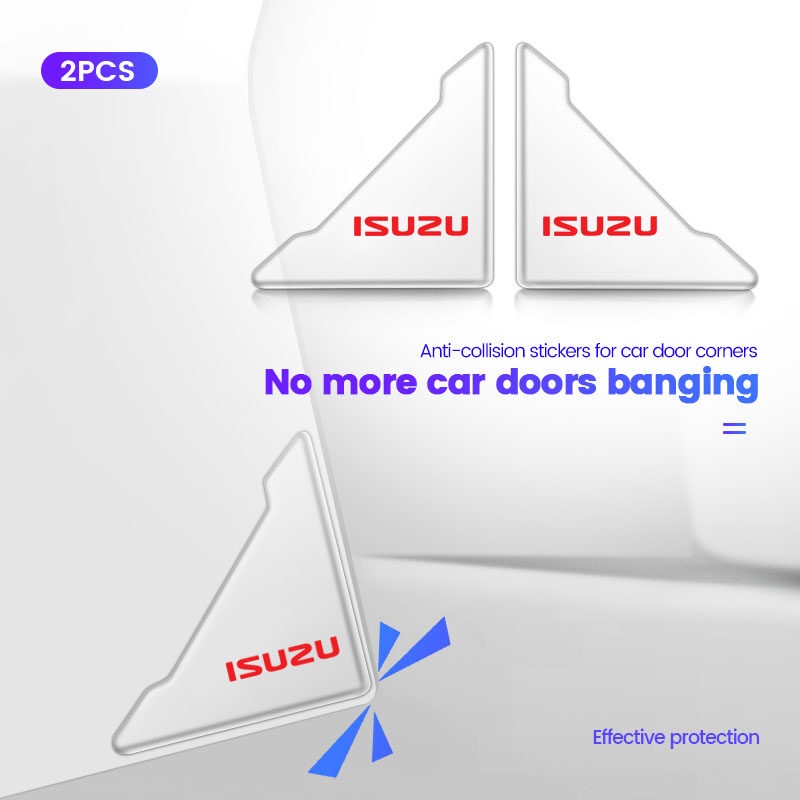 สติกเกอร์ใส ติดมุมประตูรถยนต์ สําหรับ Isuzu Dmax Mux Trooper ELF NQR 75 Forward Rodeo KB Bighorn Axi