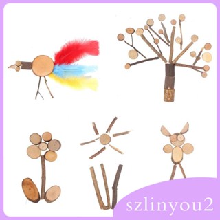 [szlinyou2] แผ่นไม้ ทรงกลม คละขนาด 10 ช่อง สําหรับงานฝีมือ คริสต์มาส งานแต่งงาน