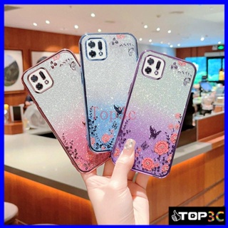 เคส OPPO A16K เคสโทรศัพท์มือถือ ลายผีเสื้อกระพริบ สําหรับ OPPO A16K A16E MMHY