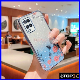 เคส OPPO A54 A58 A57 2022 A77S เคสโทรศัพท์มือถือ ลายผีเสื้อกระพริบ สําหรับ OPPO A54 A58 A57 2022 A77S A55 MMHY