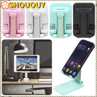 Shououy ที่วางโทรศัพท์มือถือ แบบตั้งโต๊ะ พับได้ สําหรับไลฟ์วิดีโอ บ้าน