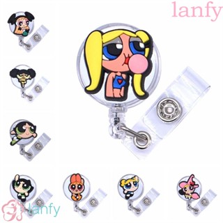 Lanfy คลิปหนีบป้ายชื่อ PVC ลายการ์ตูนน่ารัก ดึงง่าย สําหรับหมอ พยาบาล