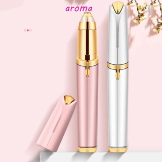 Aroma เครื่องกําจัดขนคิ้วไฟฟ้า ขนาดเล็ก แบบพกพา ไม่เจ็บปวด