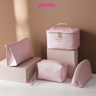 Aroma กระเป๋าเครื่องสําอาง กระเป๋าถือ กระเป๋าเดินทาง จุของได้เยอะ แฟชั่นสําหรับผู้หญิง