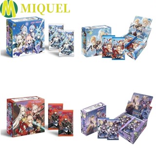 Miquel Genshin Impact Anime TCG Game, Anime Genshin Impact Flash Cards Toy Genshin Impact Lomo Card Set, TCG Pack Full Set Rare Collection Cards Box Kids Kids Gifts