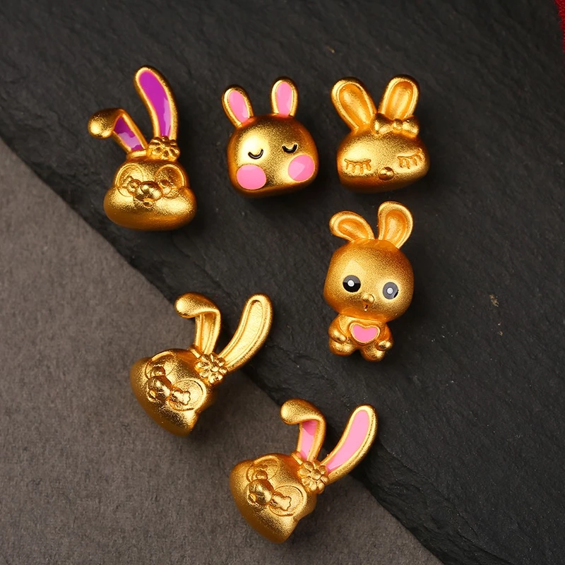เครื่องประดับ สร้อยคอ จี้รูปกระต่าย แฮนด์เมด diy thumbnail 4