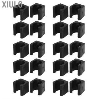 Xiulo Pool Stick Clips Black Compact 1.4cm Billiards Cue Locating  Holder Easy Installation for Club