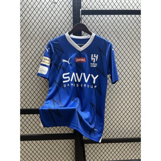 Fan Edition 2324 ใหม่ Riyadh เสื้อยืดแขนสั้น ลายดวงจันทร์ 10 Neymar jr คุณภาพสูง