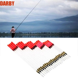 Darby ทุ่นลอยน้ํา แบบใส น้ําหนักเบา ทนทาน อุปกรณ์เสริม สําหรับตกปลา 20 ชิ้น