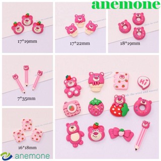 Anemone ตุ๊กตาหมีสตรอเบอร์รี่เรซิ่น อเนกประสงค์ 10 ชิ้น