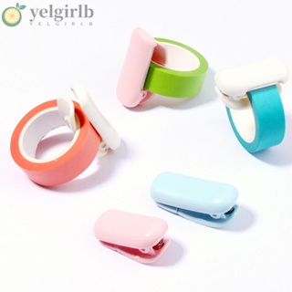 Yelgirlb คลิปตัดเทปกระดาษ ขนาดเล็ก แบบพกพา สีแคนดี้ สําหรับโรงเรียน สํานักงาน