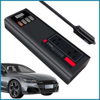 อะแดปเตอร์ซ็อกเก็ตชาร์จ 200W QC3.0 SUV DC 12V เป็น AC 220V พร้อม 3USB และที่แขวน สําหรับรถยนต์