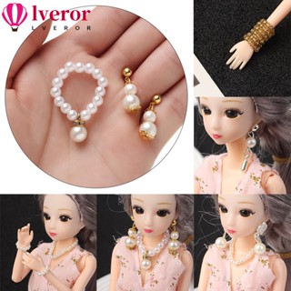 Lveror ต่างหูแฟชั่น โลหะผสม อุปกรณ์เสริม สําหรับตุ๊กตา 1/6 Diy