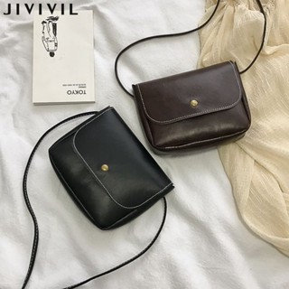 JIVIVILกระเป๋าสะพายสตรีทรงสี่เหลี่ยมขนาดเล็ก Retro Mini Messenger Bag