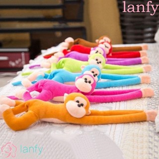 Lanfy ตุ๊กตาลิงแขนยาว Kawaii 60 ซม. ป้องกันการชน สําหรับตกแต่งปาร์ตี้เด็ก