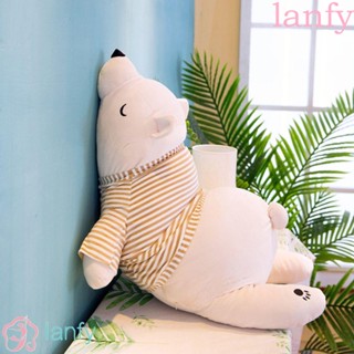 Lanfy หมอนตุ๊กตาหมีขั้วโลก ตุ๊กตาการ์ตูนสัตว์ ของเล่นสําหรับเด็ก