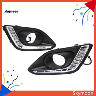 Skym* ไฟตัดหมอกกลางวัน LED DRL 90-120LM/W 6000-6700K อุณหภูมิต่ํา ทนทาน สําหรับ Suzuki Swift 2014-2016 2 ชิ้น