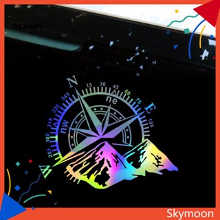 Skym* สติกเกอร์ ลายเข็มทิศ ติดทนนาน สําหรับตกแต่งรถยนต์