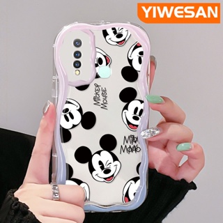 เคสโทรศัพท์มือถือแบบนิ่ม ใส กันกระแทก ลายการ์ตูนมิกกี้เมาส์น่ารัก สีสันสดใส สําหรับ VIVO Y19 Y5s