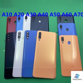 ฝาครอบแบตเตอรี่ด้านหลัง พร้อมกล้อง แบบเปลี่ยน สําหรับ SAMSUNG Galaxy A10 A30 A40 A50 A70 A20S